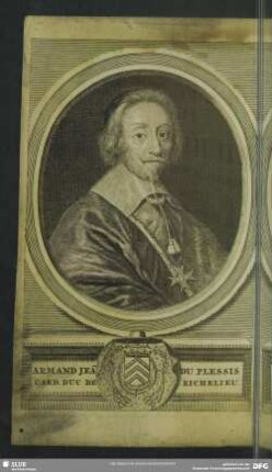Armand Jea[n] Du Plessis Card. Duc De Richelieu
