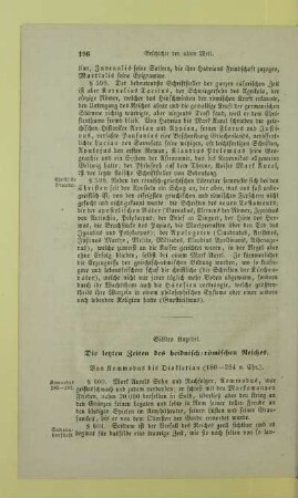 Eilftes Kapitel. Die letzten Zeiten des heidnisch-römischen Reiches