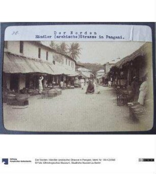 Der Norden. Händler (arabische) Strasse in Pangani