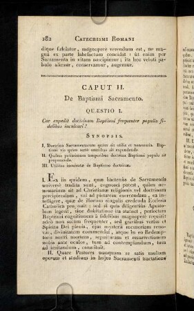 182-227, Caput II. De Baptismi Sacramento.