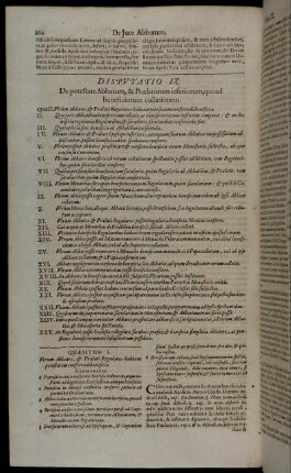Disputatio IX. De potestate Abbatum, & Prælatorum inferiorum, quoad beneficiorum collationem.