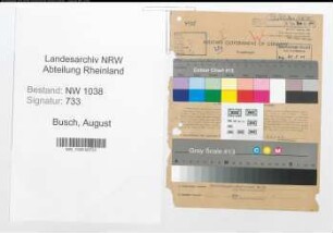 Entnazifizierung August Busch , geb. 06.03.1897 ()