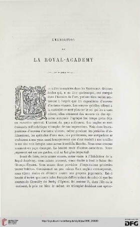 21: L' exhibition de la Royal-Academy