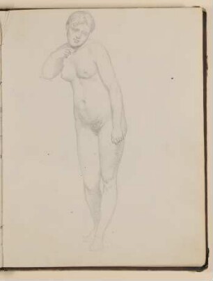 Weiblicher Akt [aus einem Skizzenbuch von unbekannter Hand, evtl. des Louis Thomassin]