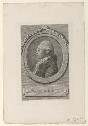 Porträt des I. W. v. von Archenholtz