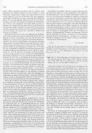 1022-1023 [Rezension] Early Iron Age through the ninth century BCE