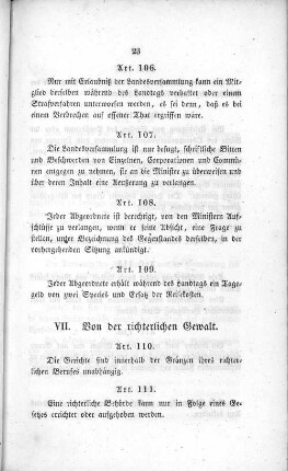 VII. Von der richterlichen Gewalt.