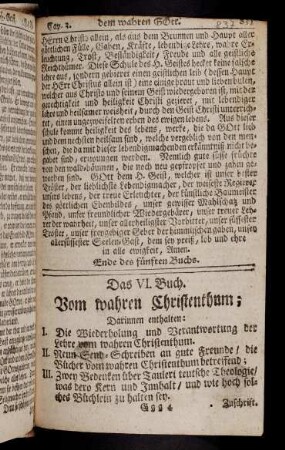 837-928, Das VI. Buch