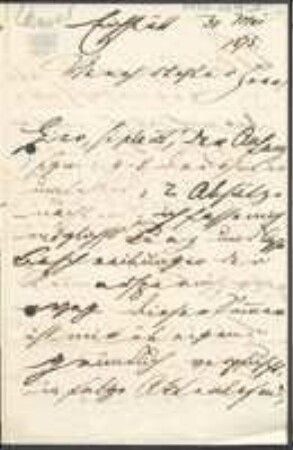 Brief von Ferdinand Christian Gustav Arnold an Unbekannt