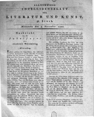 1802-11-03 : 35. Stück