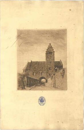 ohne Verfasserangabe; mittelalterlicher Kirchen - Perspektive