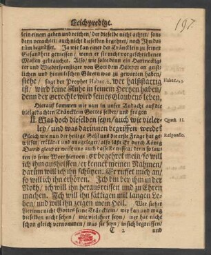 II. Was doch dieselben seyn/ auch wie vielerley/ und was darinnen begriffen werde?