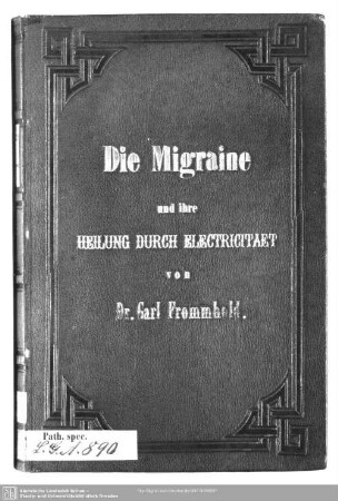 Die Migraine und ihre Heilung durch Elektricität