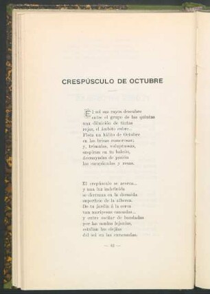 Crespúsculo del octubre