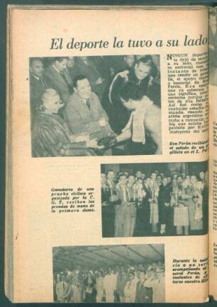 El deporte la tuvo a su lado