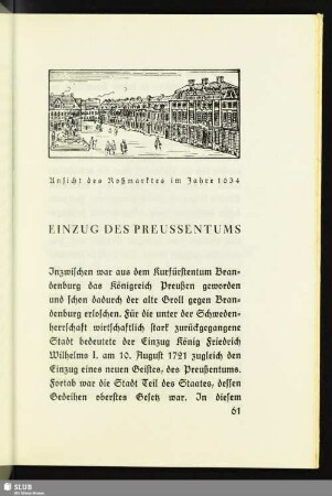 Einzug Des Preussentums