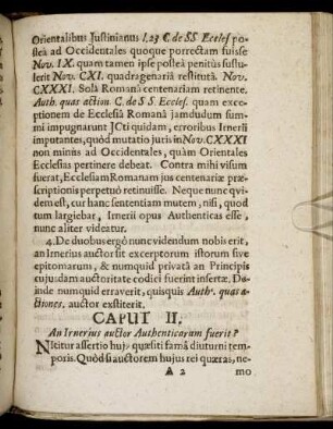 Caput II. An Irnerius auctor Authenticarum fuerit?