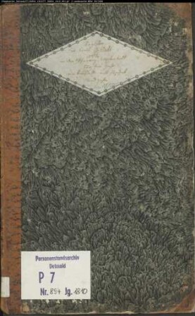 Zivilstandsregister der Munizipalität Westerholt (G 1810). (Gemeinde: Westerholt, Kreis Recklinghausen)