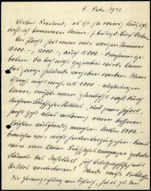 E. Buschor an G. Karo