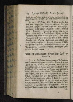 Von einigen andern dioptrischen Instrumenten.
