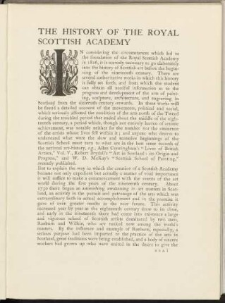 The history of the royal scottish academy