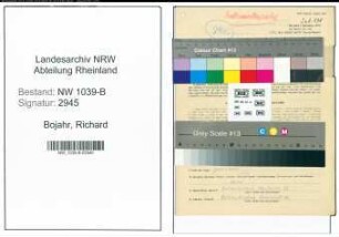 Entnazifizierung Richard Bojahr , geb. 14.06.1904 (Arbeiter)