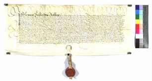 Konrad von Rechberg stellt dem Grafen von Helfenstein einen Lehenrevers aus über Lehengüter zu Donzdorf, Reichenbach und Hürbelsbach.