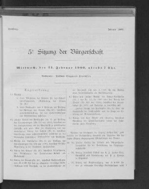 5te Sitzung