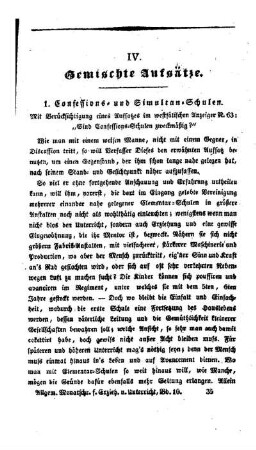 Confessions- und Simultan-Schulen : mit Berücksichtigung eines Aufsatzes im westfälischen Anzeiger N. 63 ; "Sind Confessions-Schulen zweckmäßig?"