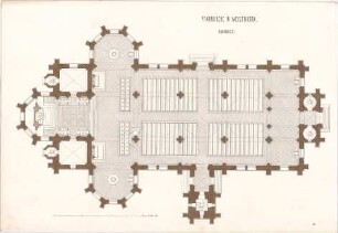 Voit, August von; Weißenhorn; Pfarrkirche - Grundriss