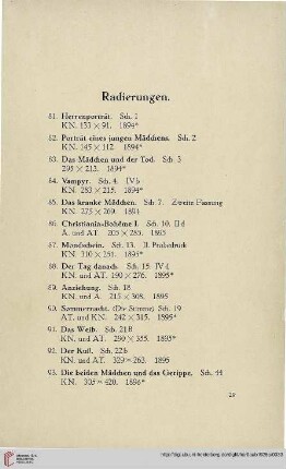 Radierungen