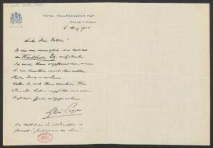 Brief an Ludwig Strecker an B. Schott's Söhne : 06.03.1913