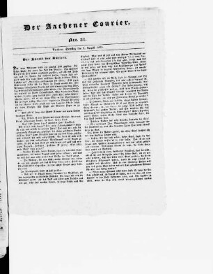 Der Aachener Courier. 1835-1837