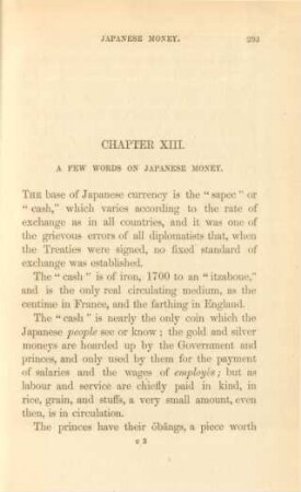Chapter XIII. A few words on Japanese money