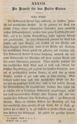 513-537 Die Beweise für das Dasein Gottes : erster Artikel