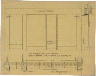 Billing, Hermann; Karlsruhe, Kaiserstr. 165; Geschäftshaus des Hofjuweliers Ludwig Bertsch, Umbau - Wandabwicklung