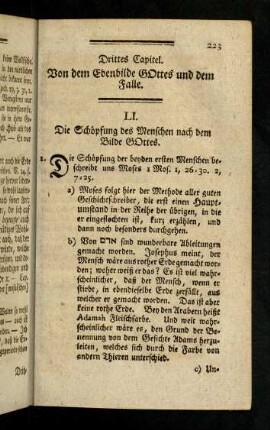 223-230, 1. Die Schöpfung der beyden ersten Menschen ...