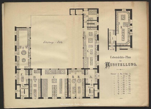 Uebersichts-Plan der Ausstellung