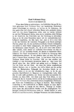 Karl Volkmar Stoy
