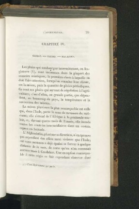 Chapitre IV. Climat.- Pluies.- Maladies.