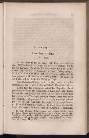 Drittes Capitel. Ausbreitung der Lehre. 1522 - 1524.