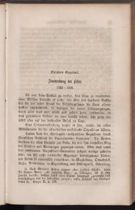 Drittes Capitel. Ausbreitung der Lehre. 1522 - 1524.