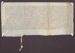 Vor dem straßburg. Hofgericht verkaufen Johannes Burggrafe und Petermanus sein Bruder genannt Merswin dem Henselin genannt Hartmanns Henselin, Wirt zu Straßburg, jährliche Einkünfte im Betrage von 20 Pfund straßburg. Pfennige von einem jährlichen Zins von 160 Pfund straßburg. Pfennige, den Bischof Johann von Straßburg den genannten Brüdern auf Schloß Ortenberg und den Städten Gengenbach, Offenburg und Zell und auf der Stadt Oberkirch verkauft hatte, um 200 Pfund straßb. Pfennige.