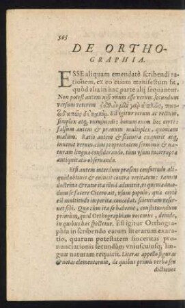 De Orthographia.