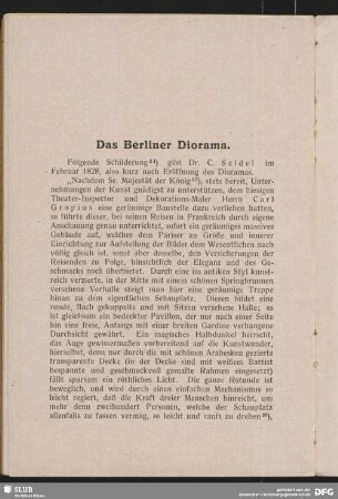 Das Berliner Diorama