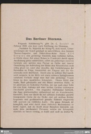 Das Berliner Diorama