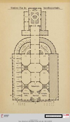 Situations-Plan des Ausstellungsgebäudes