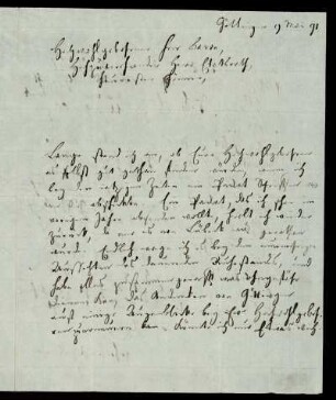 [Brief Heynes an Baron von Asch vom 09.05.1791]