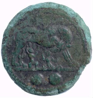 Münze, Sextans, 217 - 215 v. Chr.