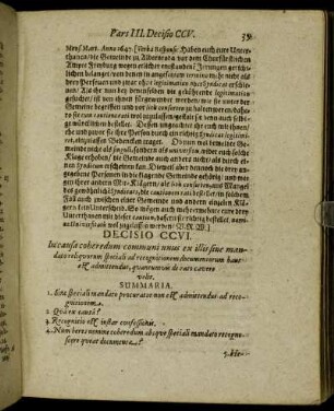 Decisio CCVI. - Decisio CCX.